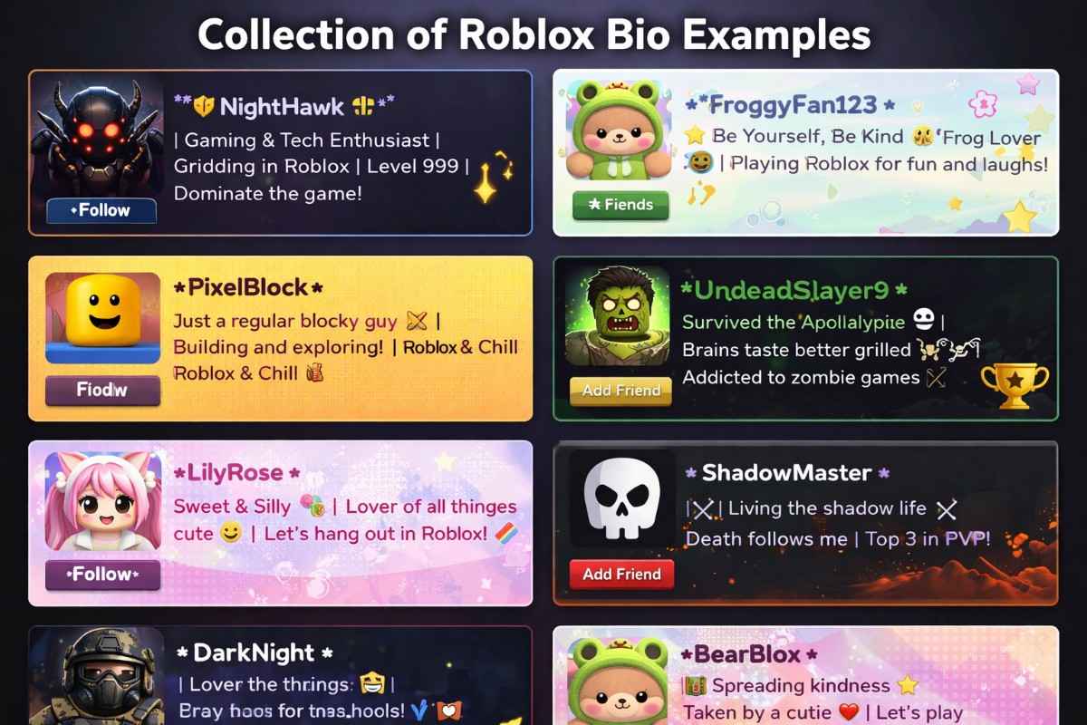 Best Roblox bio ideas for every style in 2026